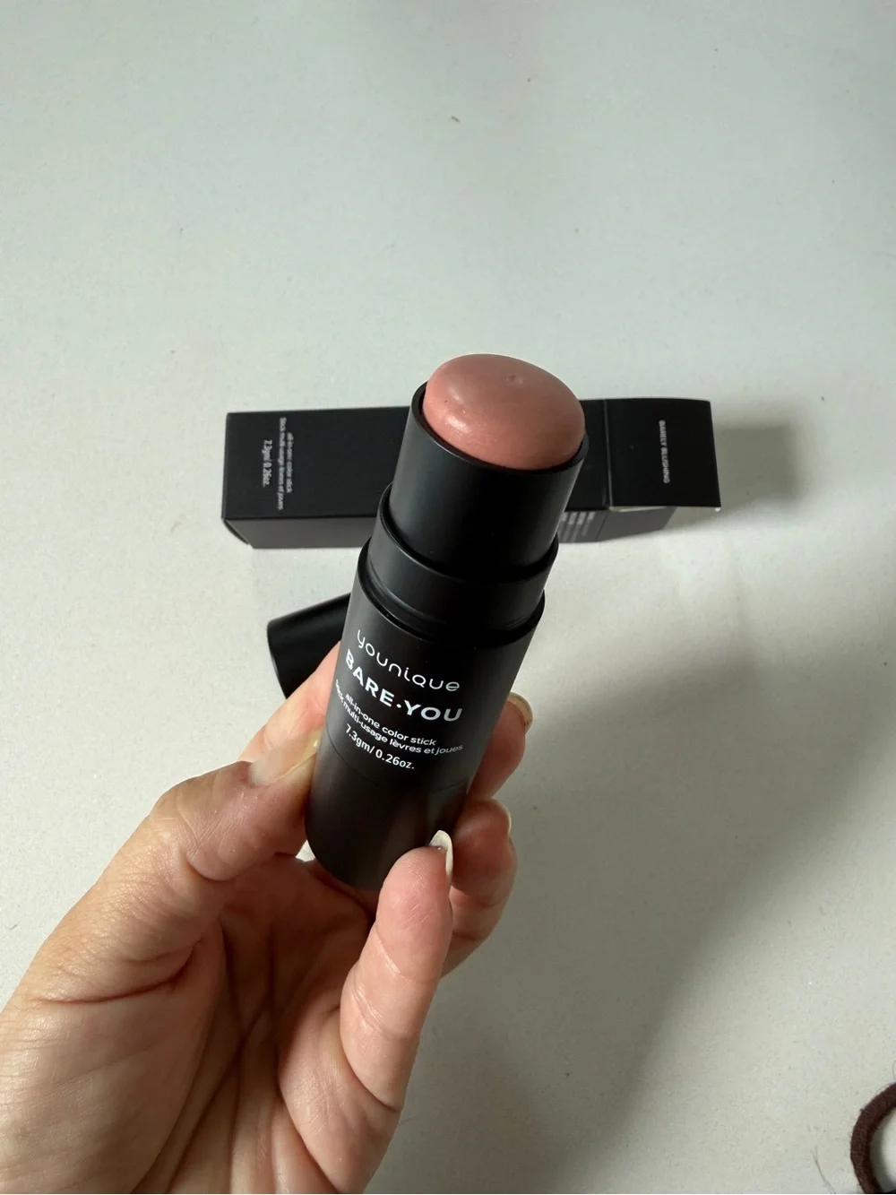 Younique BARE·YOU Cream Blush Stick - Barely Blushing (Soft Rose Pink)